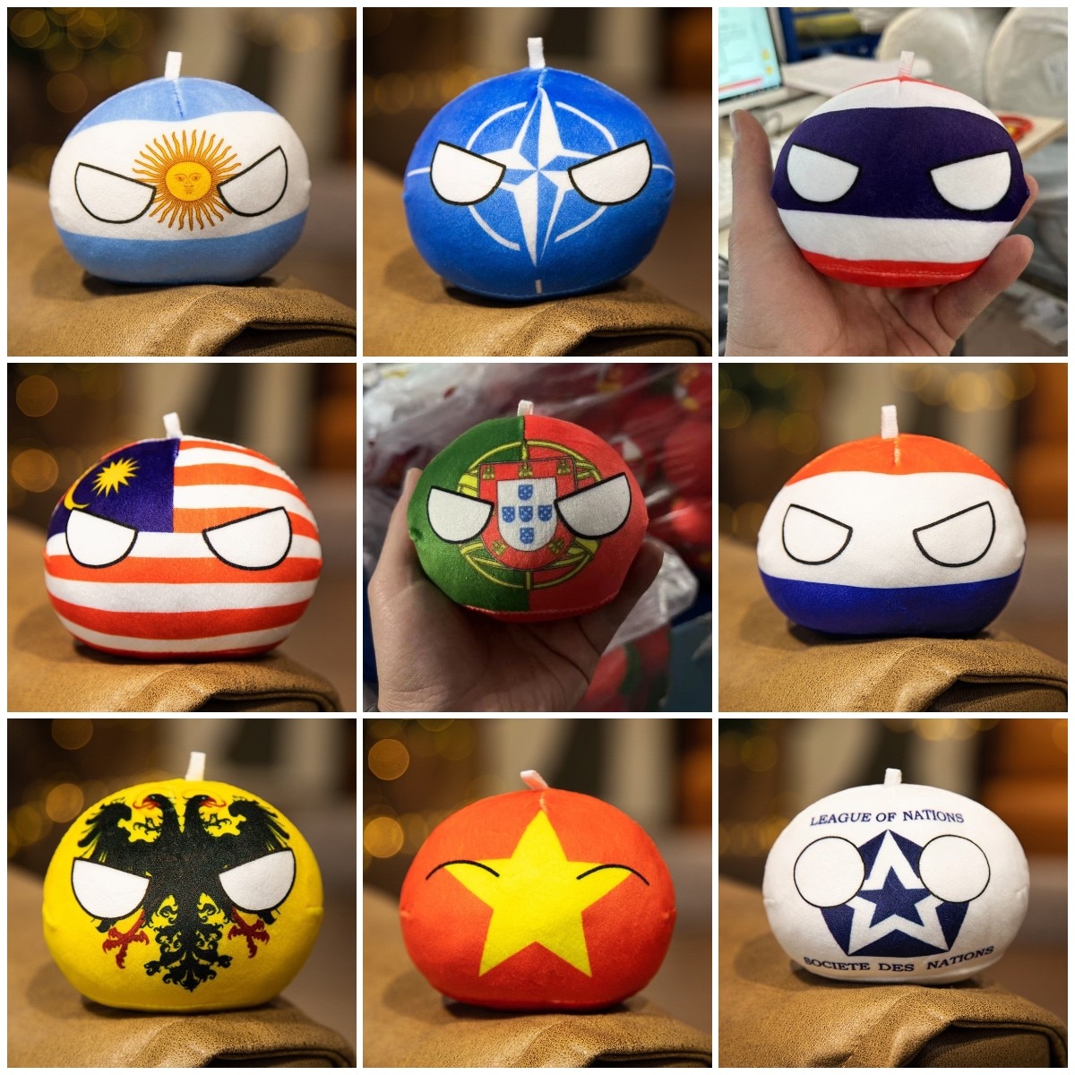 50styles 10cm Country Ball Plush Toy Polandball Plushie Countryball Spain USA Argentina FRANCE RUSSIA UK Gifts 4 - Countryball Plush